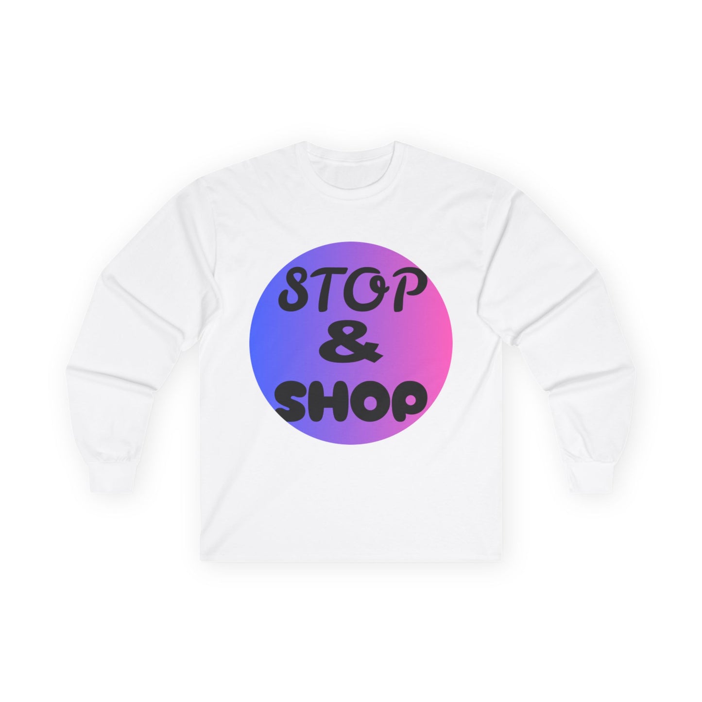 Unisex Long Sleeve Tee - Stop & Shop Graphic Shirt