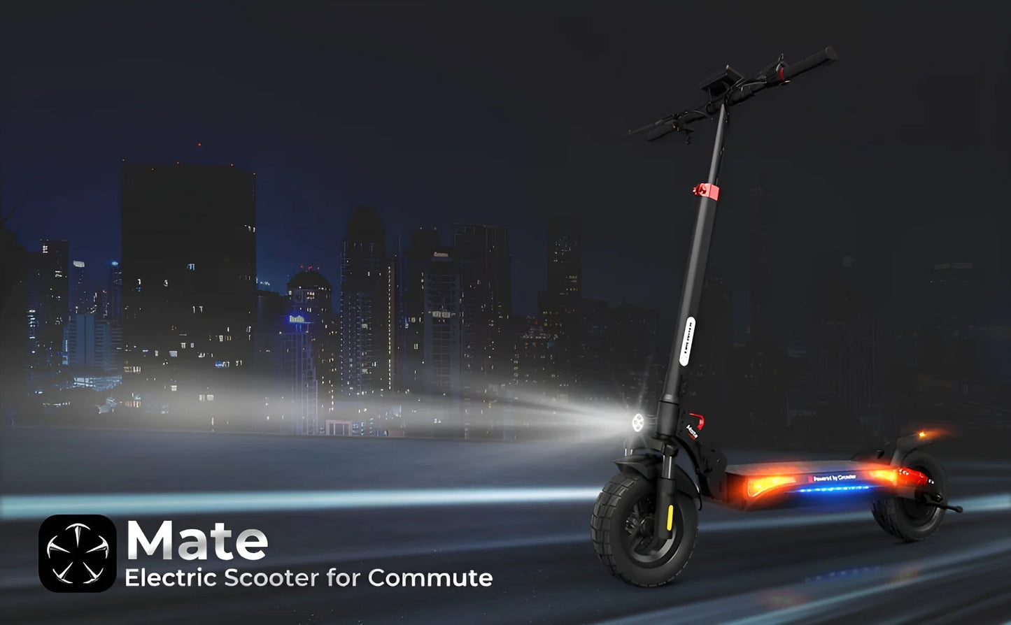 Electric Scooter with Smart APP, 800W Motor, 28 Mph Top Speed, 20-25 Miles Range, 10 Inches All Terrain Tires off Road Electric Scooter for Adults, 4 Absorbers Systems