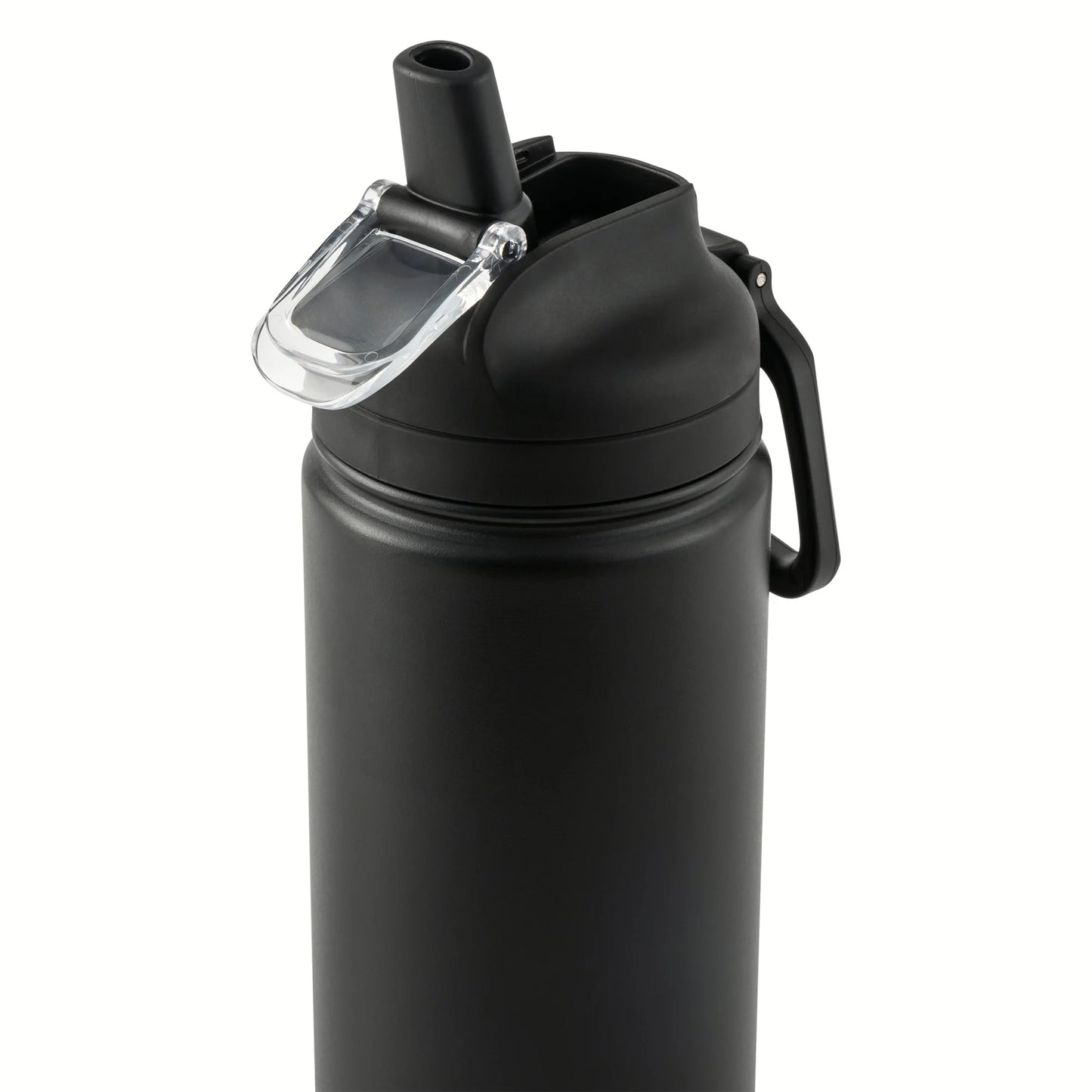 (4 Pack) 24 Oz Stainless Steel Sip Water Bottle, Black