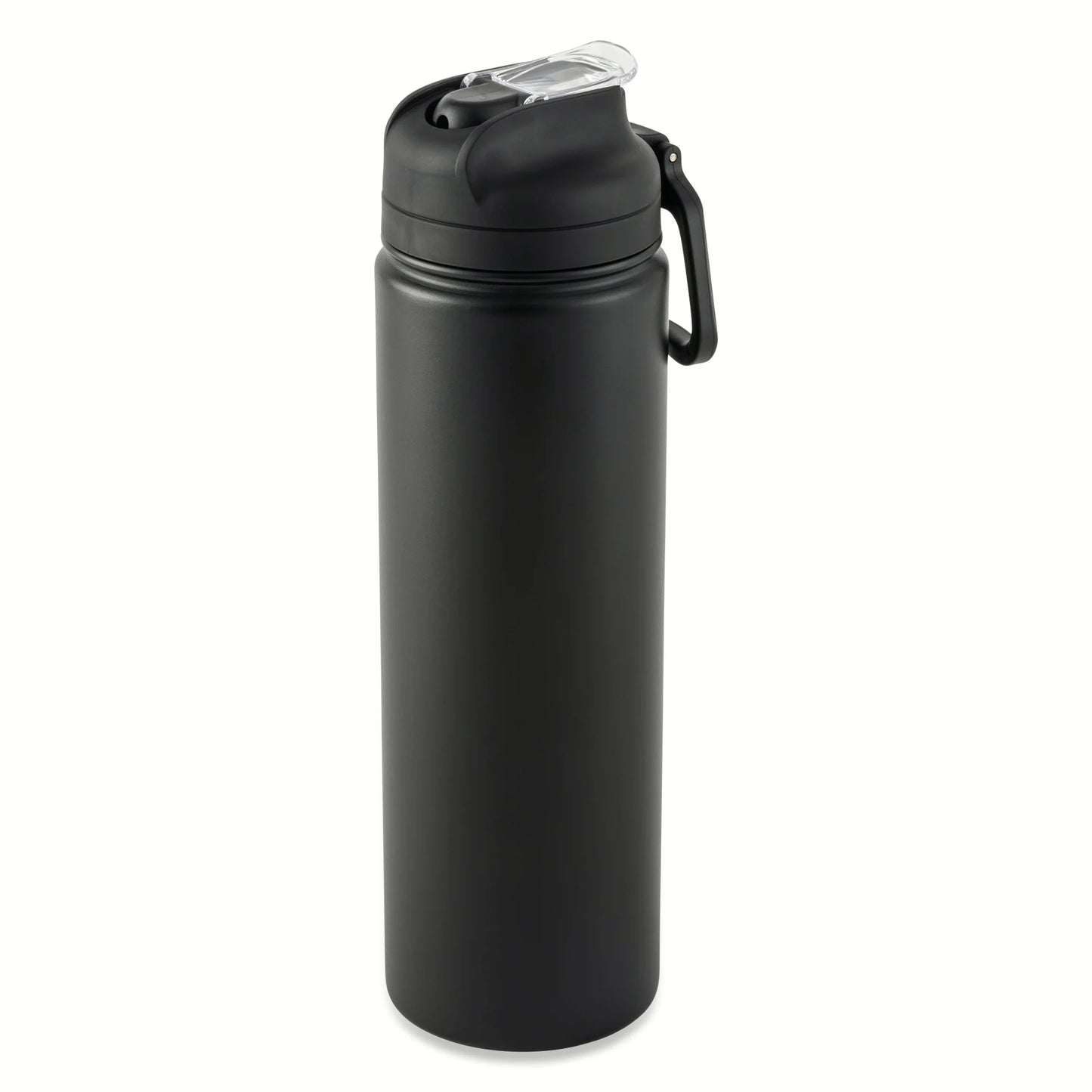 (4 Pack) 24 Oz Stainless Steel Sip Water Bottle, Black