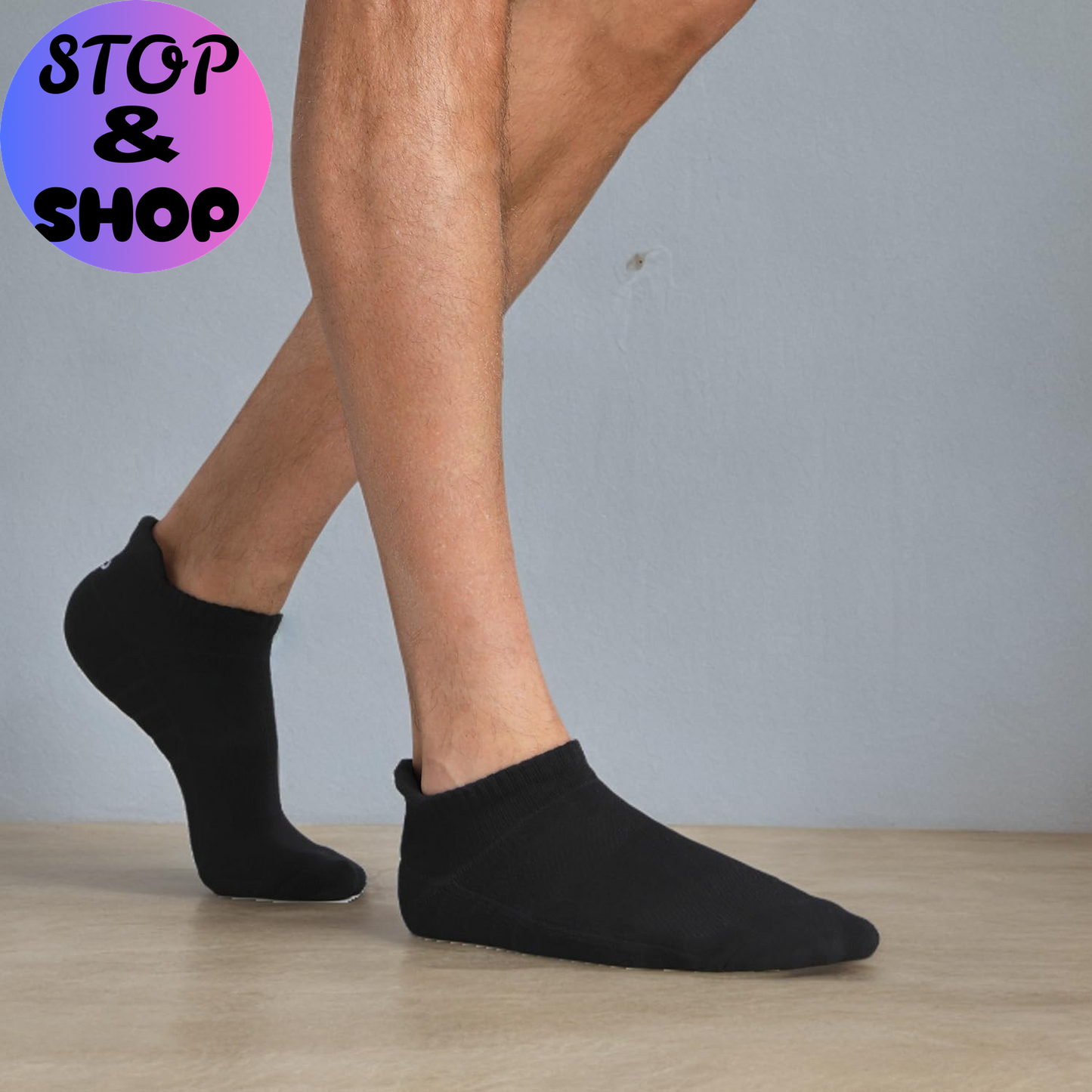 Athletic Running Ankle Socks, Low Cut Cushioned Anti-Blister Tab Sports Socks Men Women 6Pairs