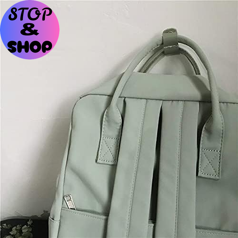 Aesthetic Backpack Cute Kawaii Backpack for School Backpack Cute Aesthetic (Light Green)