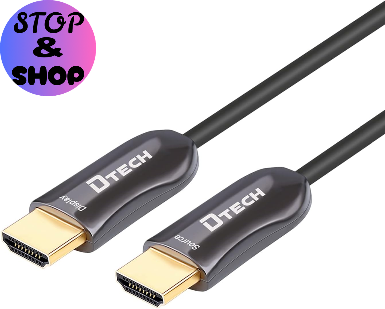 328 Feet Fiber Optic HDMI Cable 4K 60Hz Slim Extra Long HDMI Cord HDCP 2.2 UHD 18Gbps in Wall Installation for Monitor Projector Ultra HD Gaming (100M, Black)