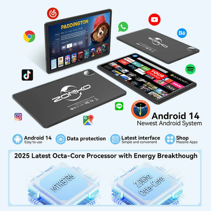 11Inch Android 14 Tablet,Tablet with 128GB ROM 16GB RAM,4G LTE Tablet,5G Wifi+Cellular,Mtk8786,Octa-Core, Gps,Dual Camera,1Tb Expand,Incell Screen,Hd Display,7000Mah,Face Unclock,Tablet with Keyboard
