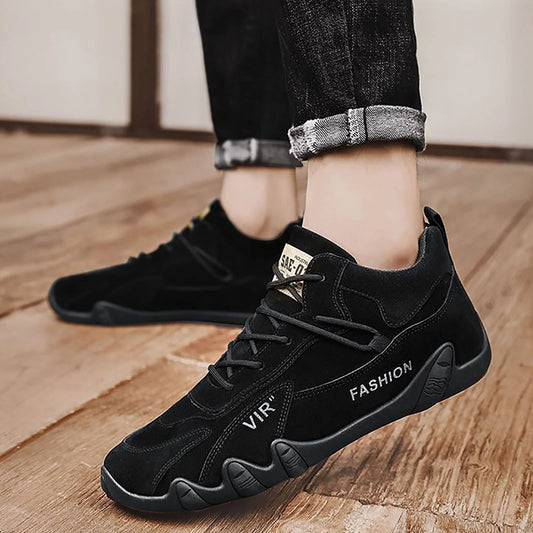 Men'S Shoes Walking Lace up Extra Wide Dress Shoes for Men Sports Shoes for Men Popular Labor Work Shoes Wear High Top Board Shoes Casual Leisure Shoes Mens Leather Casual Shoes Size 10