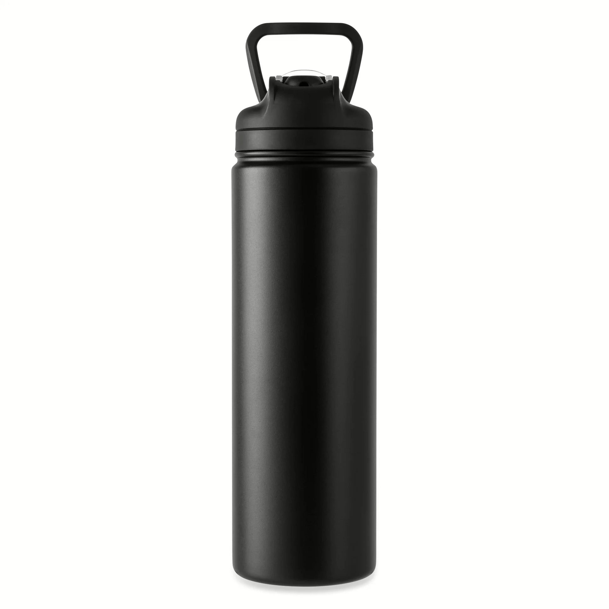 (4 Pack)  24 Oz Stainless Steel Sip Water Bottle, Black