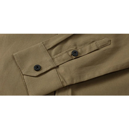 Men Shirt Mens Business Casual Shirts 2020 New Arrival Men Famous Brand Clothing Army Green Long Sleeve Camisa Masculina