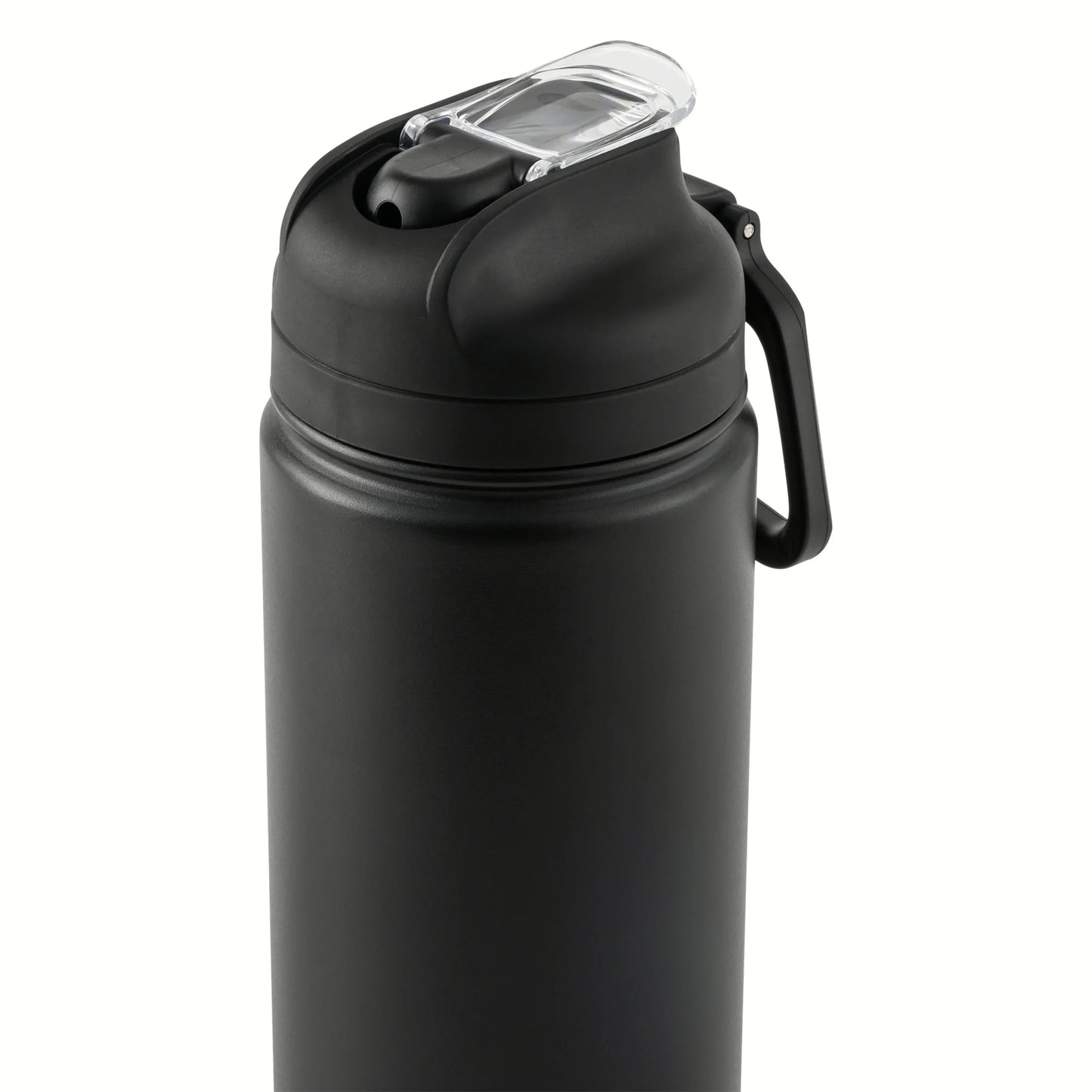 (4 Pack)  24 Oz Stainless Steel Sip Water Bottle, Black