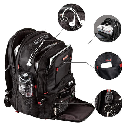 Extra Large Rfid-Safe Travel Backpack with USB Charging Port