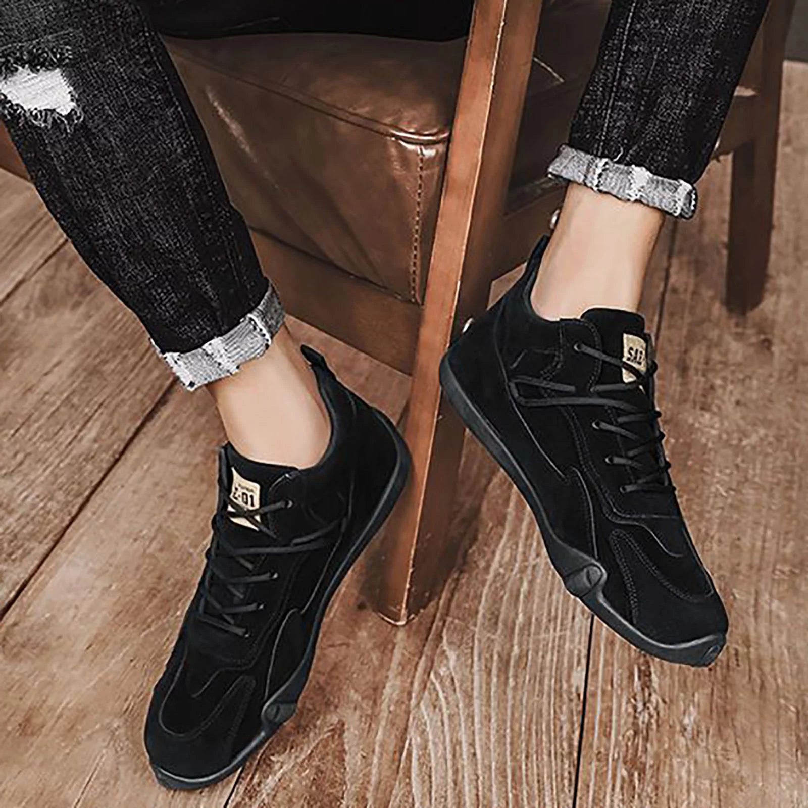 Men'S Shoes Walking Lace up Extra Wide Dress Shoes for Men Sports Shoes for Men Popular Labor Work Shoes Wear High Top Board Shoes Casual Leisure Shoes Mens Leather Casual Shoes Size 10