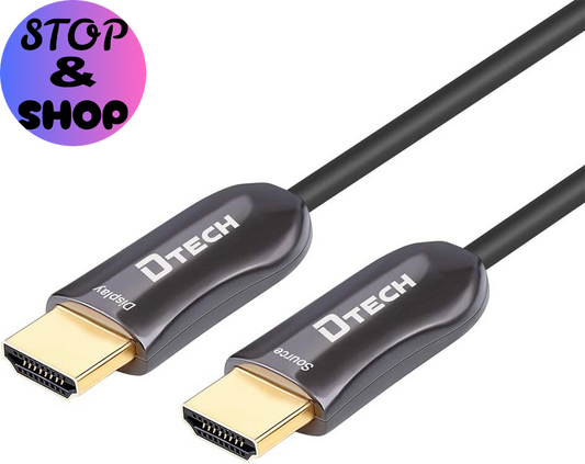 328 Feet Fiber Optic HDMI Cable 4K 60Hz Slim Extra Long HDMI Cord HDCP 2.2 UHD 18Gbps in Wall Installation for Monitor Projector Ultra HD Gaming (100M, Black)