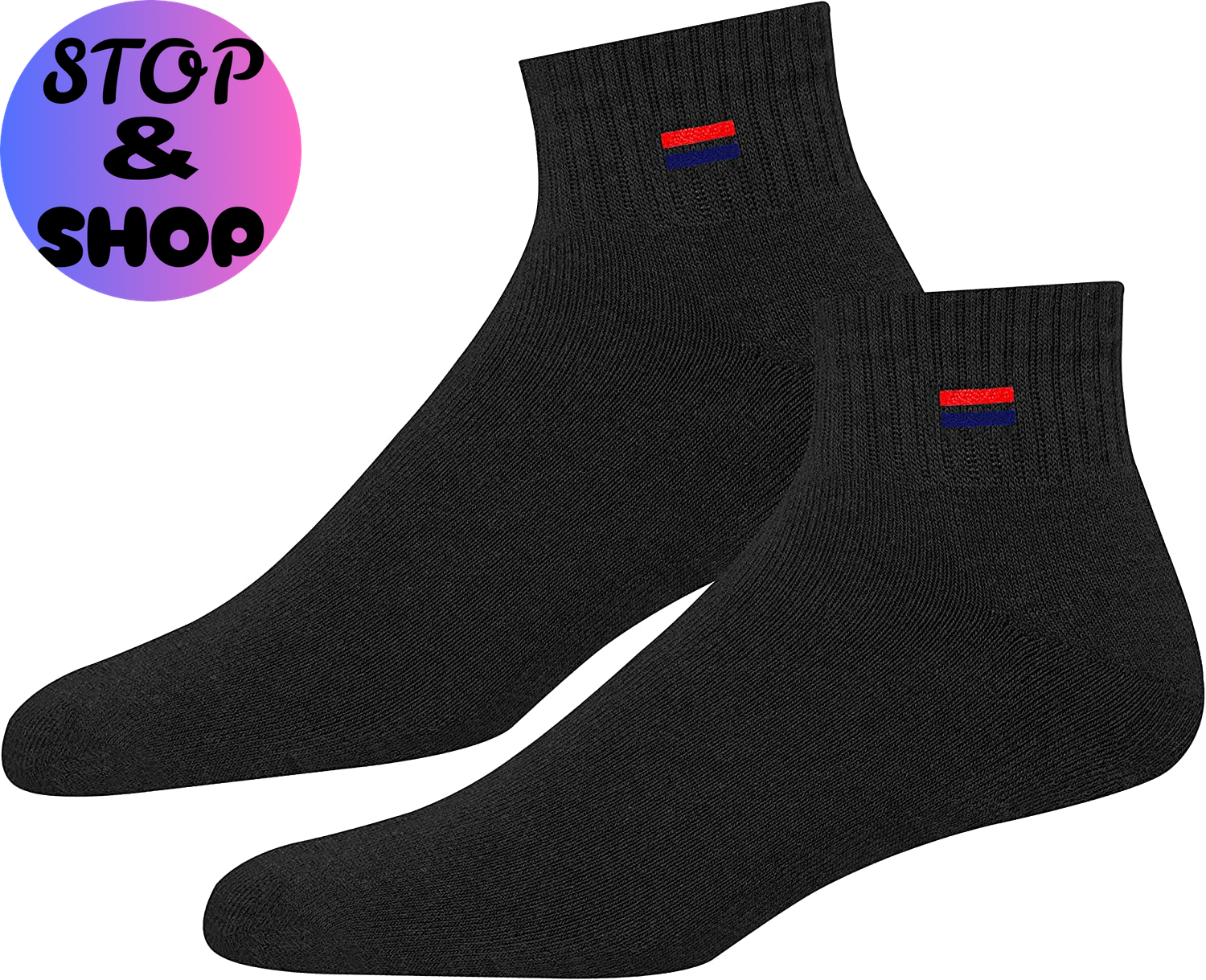 Men'S Cotton Socks Athletic Quarter Socks for Running, Training, Casual Wear Pack of 6