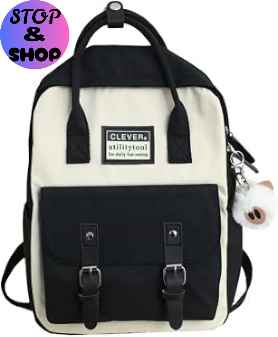 Aesthetic Backpack Cute Kawaii Backpack for School Backpack Cute Aesthetic (Light Green)