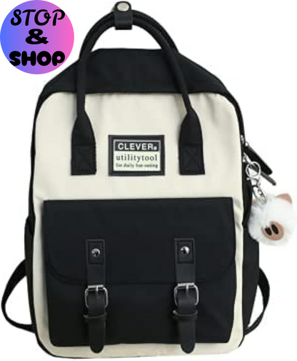Aesthetic Backpack Cute Kawaii Backpack for School Backpack Cute Aesthetic (Light Green)